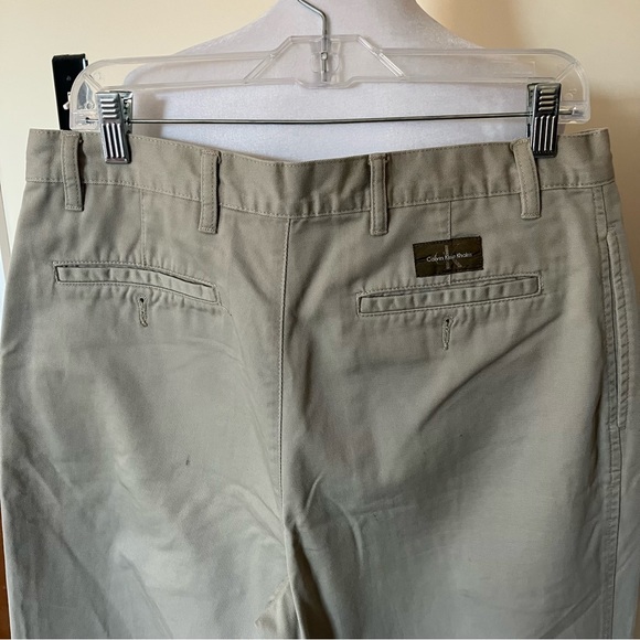 Men’s Calvin Klein Khaki Tan Pants size 33 - Picture 4 of 6